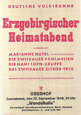 Veranstaltungsplan 1948